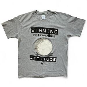 Vintage Golf Winning Isn't Everything Attitude Is Single Stitch Sports T Shirt